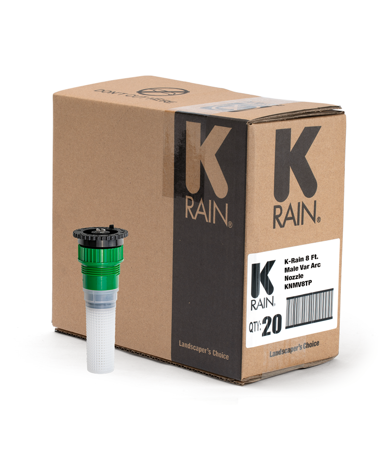 KNMV8TP Adjustable Spray Nozzle 8' Male - 20 Pack
