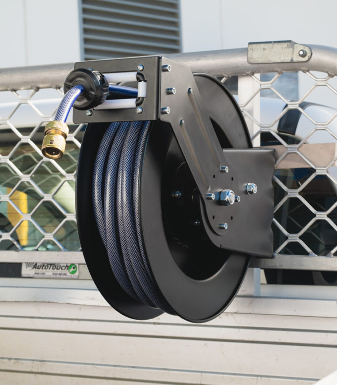 KR1125 20m Hose Reel installed on ute