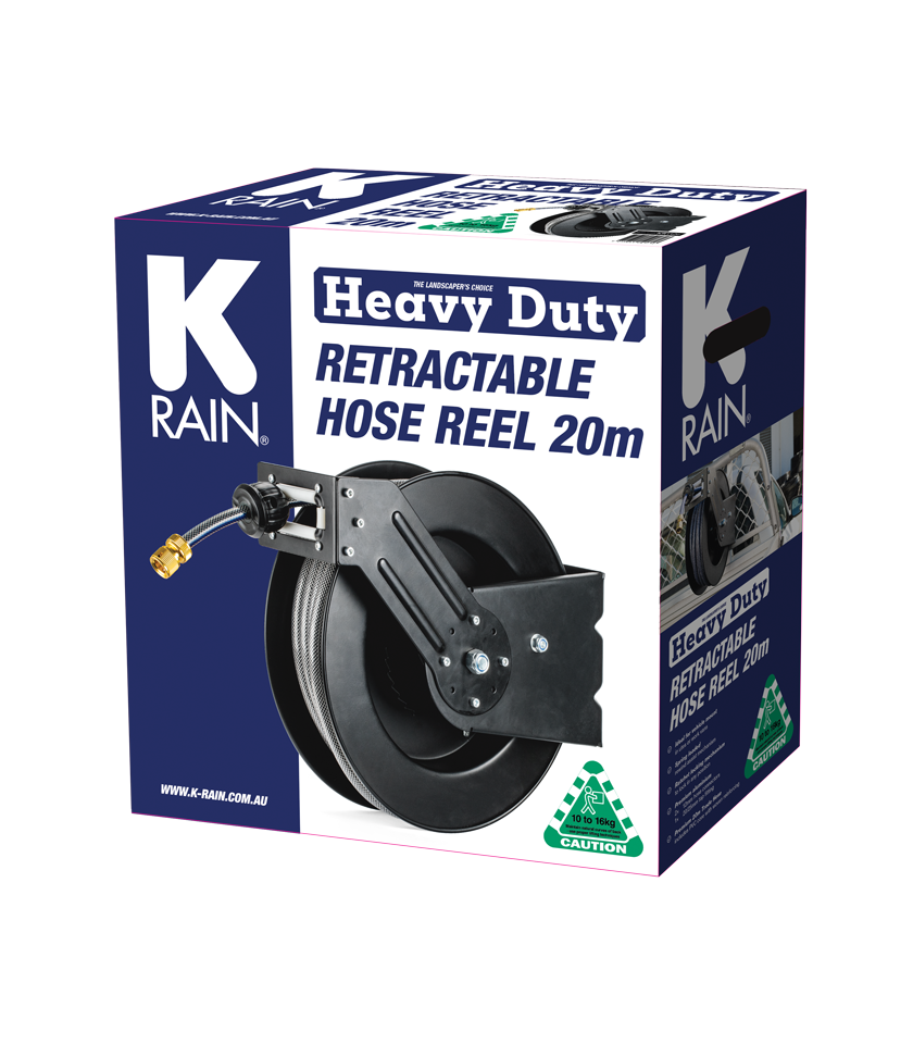 20m Heavy Duty Retractable Hose Reel Packaging