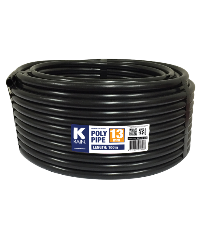 13mm x 100m K-Rain Poly Pipe