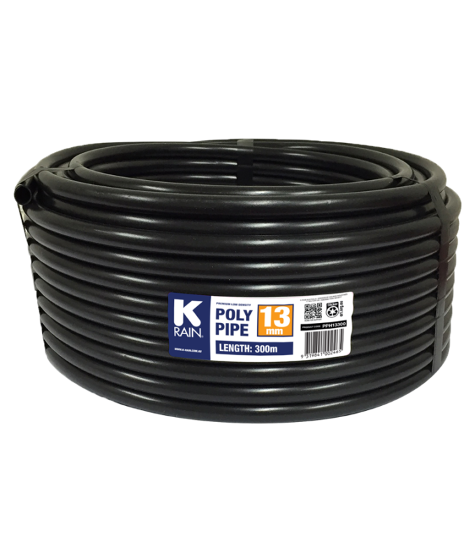 13mm x 300m K-Rain Poly Pipe