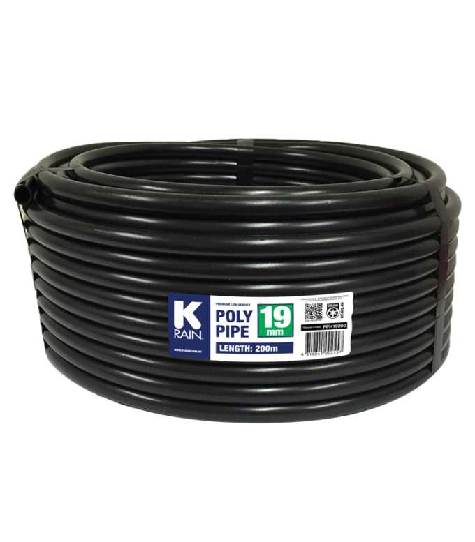 19mm x 200m K-Rain Poly Pipe