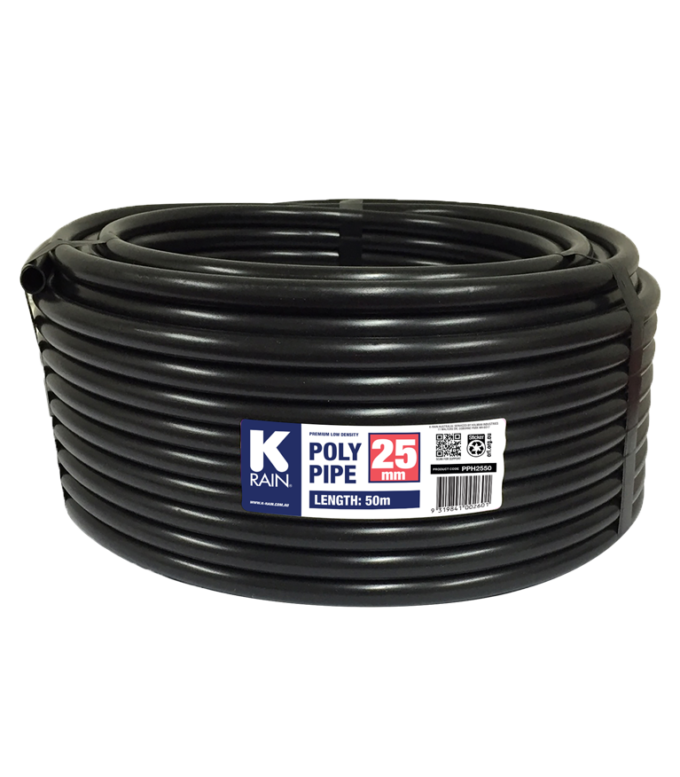 25mm x 50m K-Rain Poly Pipe